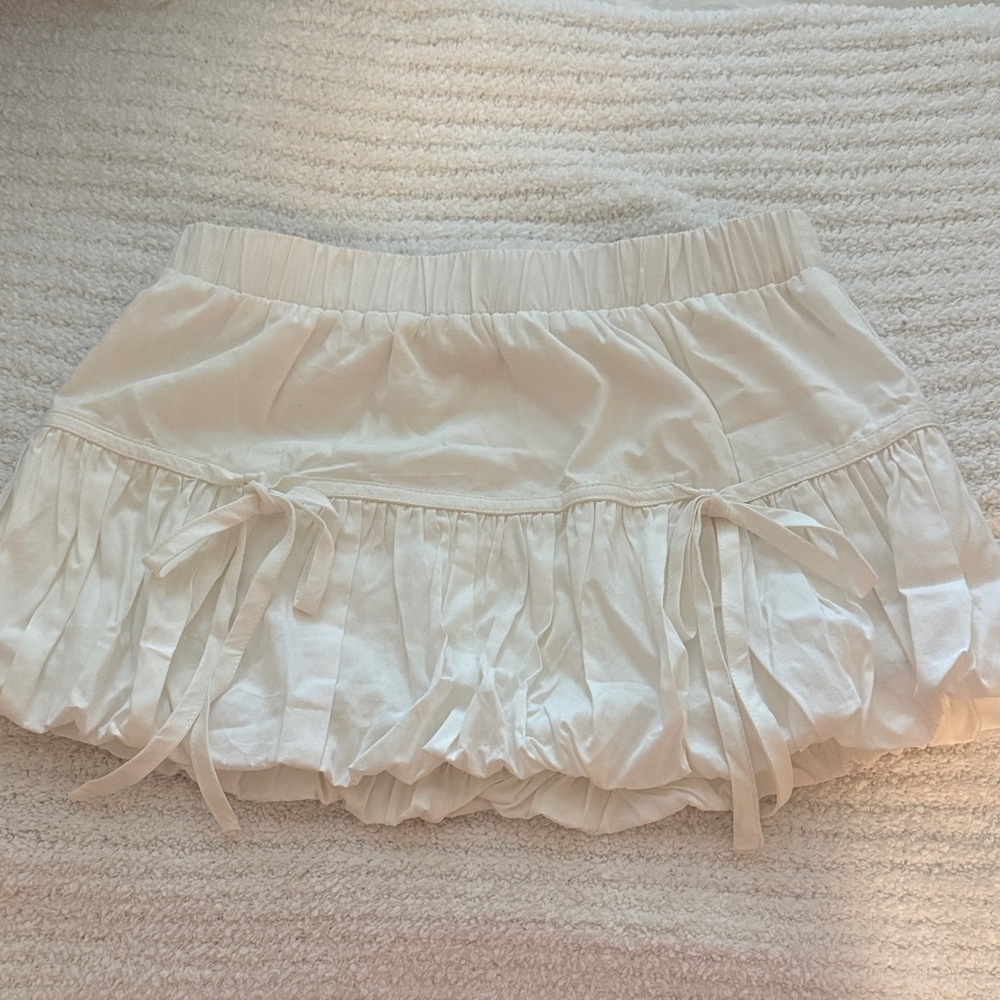 Cherry Mellow Bubble Mini Skirt